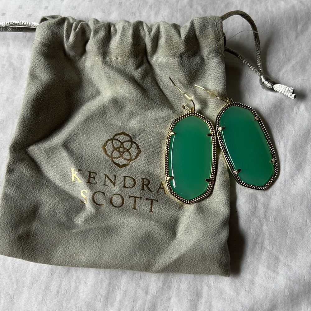 Kendra Scott Green Earrings